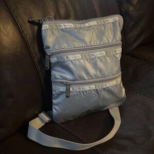 LeSportsac Silver small Messenger Bag or crossbody bag